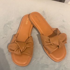 Never worn Aldo slides
